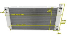 95 - 00 Chevy Tahoe KR 3 Row Champion Aluminum Radiator picture