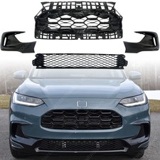 Glossy Black Grill Upper Lower Grille For 2023-2026 Honda HR-V HRV Bumper Bars picture