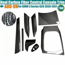 Real Dry Carbon Fiber Central Console Cover Trim For BMW 3 Series G20 2020-2021 picture