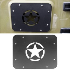 Black Blank Tailgate Spare Tire Carrier Delete Plate For 07-17 Jeep Wrangler JK picture