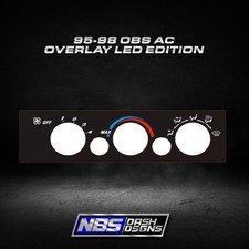 95-98 OBS Silverado Sierra Climate Control Overlay (Led Edition) picture