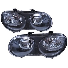 MG 3 SW MK1 08-10 Hatchback 3D/5D Clear Headlight Black for Morris Garages LHD picture