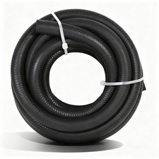 3/8 Transmission Oil Cooler Hose - J1532 Power Steering 5 5FT, Black  picture
