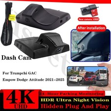 4K UHD Wifi DVR Dash Cam Camera For Trumpchi GAC Empow Dodge Attitude 2021-2025 picture
