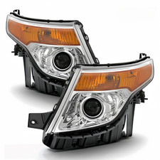 2011-2015 Ford Explorer Headlights Headlamps Lights Left+Right 11 12 13 14 15 picture