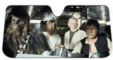 Star Wars Millennium Falcon New Hope Windshield Sunshade Han Luke Chewie Kenobi picture