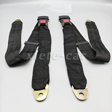 2Pack Universal 2 Point Seat Belt Adjustable Car Safety Belts US  picture