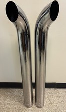 Chrome Stacks 4 Inch Curved Pipe 4