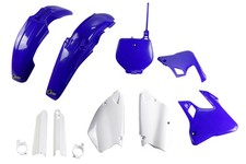 UFO Blue / White Plastic Kit fits Yamaha: YZ125 (1996-1999), YZ250 (1996-1999) picture
