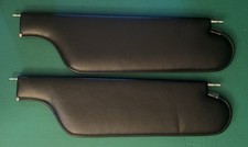 1964-1967 A-Body Convertible GM Mid Size 2 Pin Black Sun Visors Set picture
