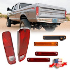 6pcs Tail Light & Side Fender Marker Kit for Fit FORD F150 F250 E150 Truck 73-79 picture