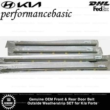 Genuine OEM Front & Rear Door Belt Outside Weatherstrip SET for Kia Forte picture
