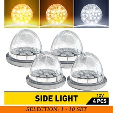 4-40x LED Watermelon Light Side Marker Clearance Truck Semi-Trailer Amber&White picture