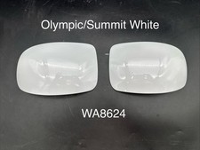 1999-2007 SILVERADO SIERRA MIRROR CAP TRIM Set Driver-Pass Olympic White WA8624 picture
