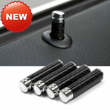 4x Carbon Fiber Aluminum Auto Interior Door Lock Pins Knob For BMW Accessories picture