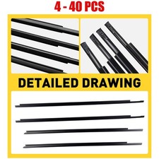 4-40X Car Weatherstrip Window Moulding Seal Trim Belt 09-2021 Fit Ram 2500 1500 picture