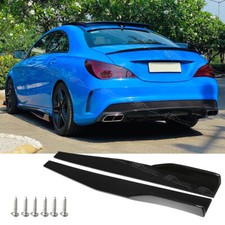 For Mercedes Benz CLA45 AMG CLA250 Gloss Side Skirts Rocker Panel Splitter Lip picture