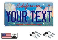 Custom CALIFORNIA YOSEMITE NATIONAL PARK FLAT Aluminum Novelty License Plate picture