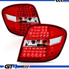 For 2006-2009 Mercedes Benz W164 ML350 ML550 Clear Red LED Rear Taillights Pair picture