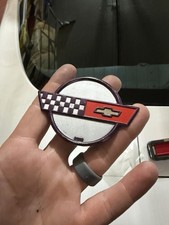 (1) 1985-1990 Corvette Valve Cover Emblem GM 14087417 GM Restoration picture