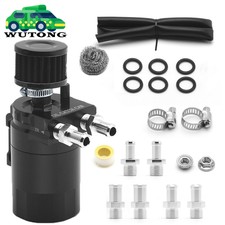 Oil Catch Can Kit Reservoir Baffled Tank with Breather Filter Universal Aluminum picture