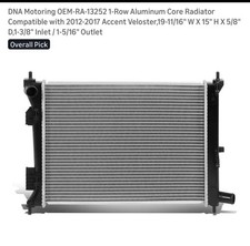 Aluminion Core Radiator picture