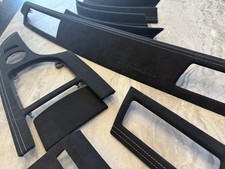 BMW E60 E61 M5 ALCANTARA Interior trim set PRE LCI CCC LHD WHITE STITCHING picture