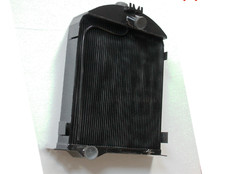 Fit Ford Model A 1928 - 1929 aluminum radiator 74mm Black picture