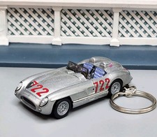 1955 Mercedes-Benz 300 SLR Silver Custom Diecast Car 🎁 AWESOME GIFT🎁 picture