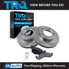 TRQ Front Metallic Disc Brake Pad & Rotor Kit for Ford Bronco F150 4WD 4X4 picture