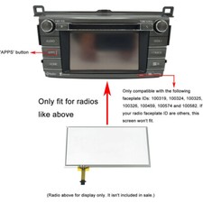 Fit For 2014-2018 Toyota RAV4 Touch Screen Digitizer Navigation Radio APPS 6.1