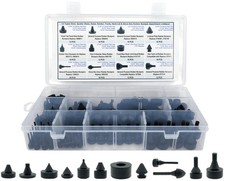 160 PCS Black Automotive Rubber Bumper Assortment, Rubber Stop Bumper 20030 8210 picture