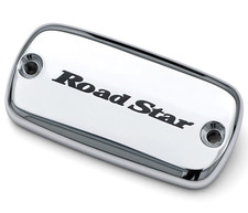 1999-2014 Yamaha Road Star 1600 1700 CHROME FRONT BRAKE FLUID RESERVOIR CAP picture