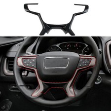 Carbon Fiber Style Central Control Steering Wheel Cover Trim For GMC Terrain picture