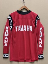 Vintage 70s Yamaha Motocross Racing MX  Jersey Red  L Excellent picture