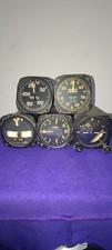 Vintage Airplane Gauge Lot,gyro Horizon,knots,climb,manifold Pressure,4 Minturn  picture