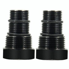 2Pcs Oil Filter Threaded Adapter 5/8