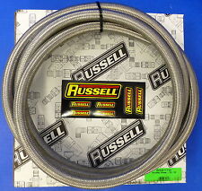 Russell 632170 ProFlex Braided Stainless Steel Hose -10 AN 10' Fuel Oil Gas Line picture