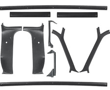 73-80 Chevy/GMC Truck Black Plastic Interior Garnish Molding Set 10pc Trim Kit picture