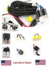 COMBO Kit 2-Headlight H4 Headlamp Light Bulb Ceramic Socket Plugs Wiring Harness picture