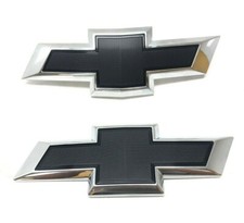 GM Front Grille & Rear Bowtie Emblem Set Black For 2019 Chevrolet Cruze 42670410 picture
