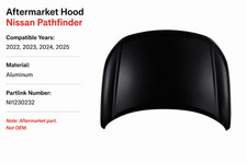 For 22-25' Nissan Pathfinder Hood Panel Aluminum Brand New NI230232 picture