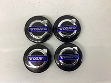 Volvo Black Center Cap Set 31400452 S60 V70 XC70 S80 XC90 XC60 S40 V50 C70 C30 picture