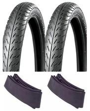 (2) New IRC 2.25-17 Front & Rear Tires & Tubes Set for 78-83 Honda PA50 Moped picture