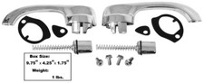 For 1964-1967 Chevrolet Chevelle - Chrome Exterior Door Handles Pair picture