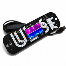 USB-Powered Dual-Color LED Windshield Display with Suction Cup Mount, Pink and B picture