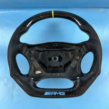 Leather carbon fiber steering wheel for 2001-2006 Mercedes-Benz W203C32 AMG picture
