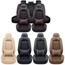 Forros Para Asientos De Carros Covertores Cuero Sintetico Funda Universales US picture