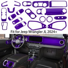 20PCS Interior Center Console Board Cover Trim Set For Wrangler JL JT 24+ Purple picture