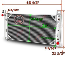 34'' 3 Row Radiator For Chevy Silverado GMC Sierra 1500 2500 Tahoe 4.8L 5.3L 6.0 picture